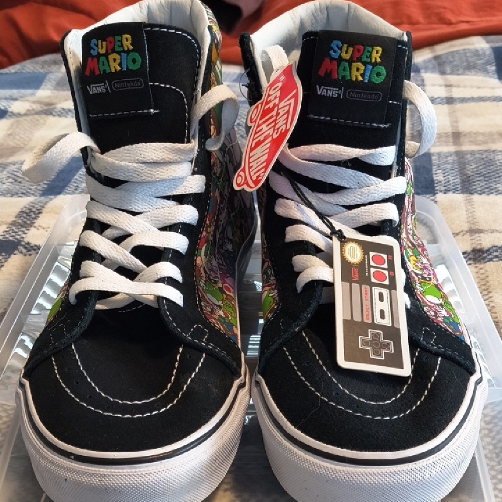 Vans Super Mario Black High-Top Sneakers